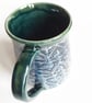 Mug - Hand Thrown Stoneware Ceramic Blue Glazed Mug  - Image 5