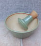 Pestle and mortar spice herb grinder stoneware hand thrown pottery ceramic  - Image 4