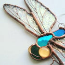 Stained Glass Dragonfly - handmade in Hampshire
