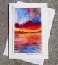 Sunrise. Blank Card. Original Painting. 260133 - Image 3