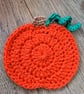 Handmade pumpkin coasters set of 4 - Image 3