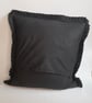 Cushion cover envelope style printed velvet blue flower and polkadot. - Image 8