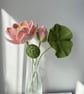 Handmade Lotus Water Lily July Birthday Home Decor Summer Seconds Gift Ideas  - Image 7