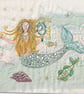 Mermaid greetings card - Image 1