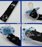 Custom (Blue Colours) LONG LENGTH - ADULT Pacifier Clips - Image 3
