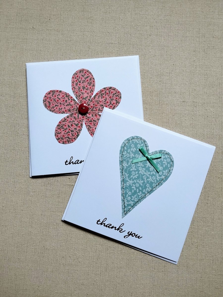 Thank you card set of 2
