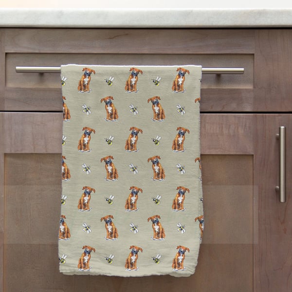 Boxer & Bee Tea Towel