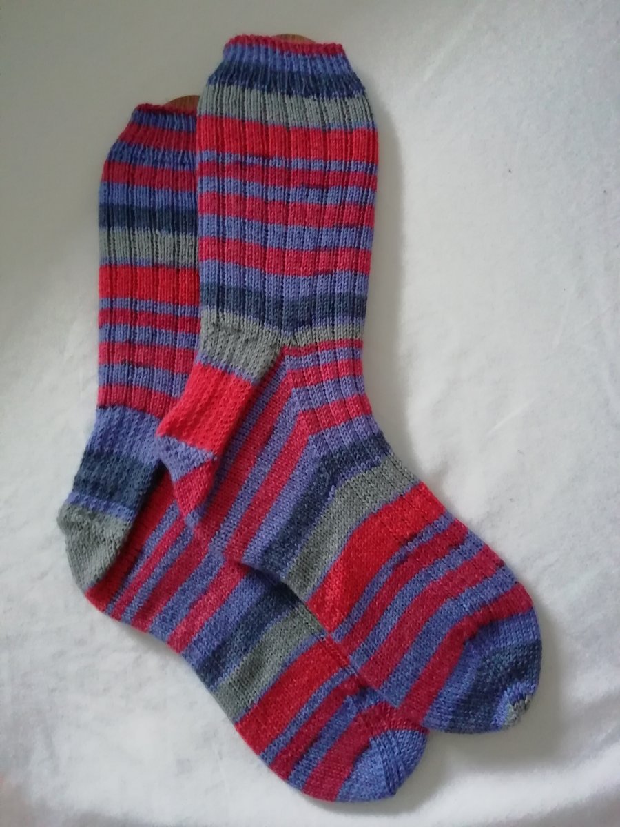 Socks, Hand knitted, LARGE, size 9-11