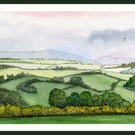 Northumberland Scene near Hexham ll Original Watercolour