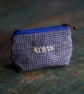 Handmade Fabric Coin Purse, Small  Zipper Pouch  - Image 2