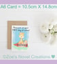 First day at school A6 Greetings Card, personalised - Image 3