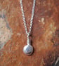 Silver necklace, silver pebble pendant - Image 5