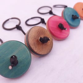 Skateboard circle keyring