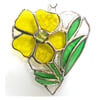 Primrose Heart Suncatcher Stained Glass 005