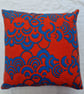 Handmade scatter cushion cover Natalie Gibson Conran vintage 1960s fabric