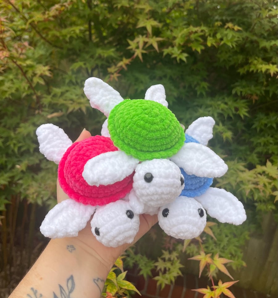 cute crochet turtle plushies - turtle amigurumi crochet