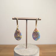 Spring lilac teardrop dangles 