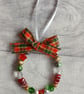 Beaded Ring Christmas Decoration with Christmas Tree - Image 4
