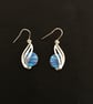 Handcrafted Drop Earrings in Blue - Image 6
