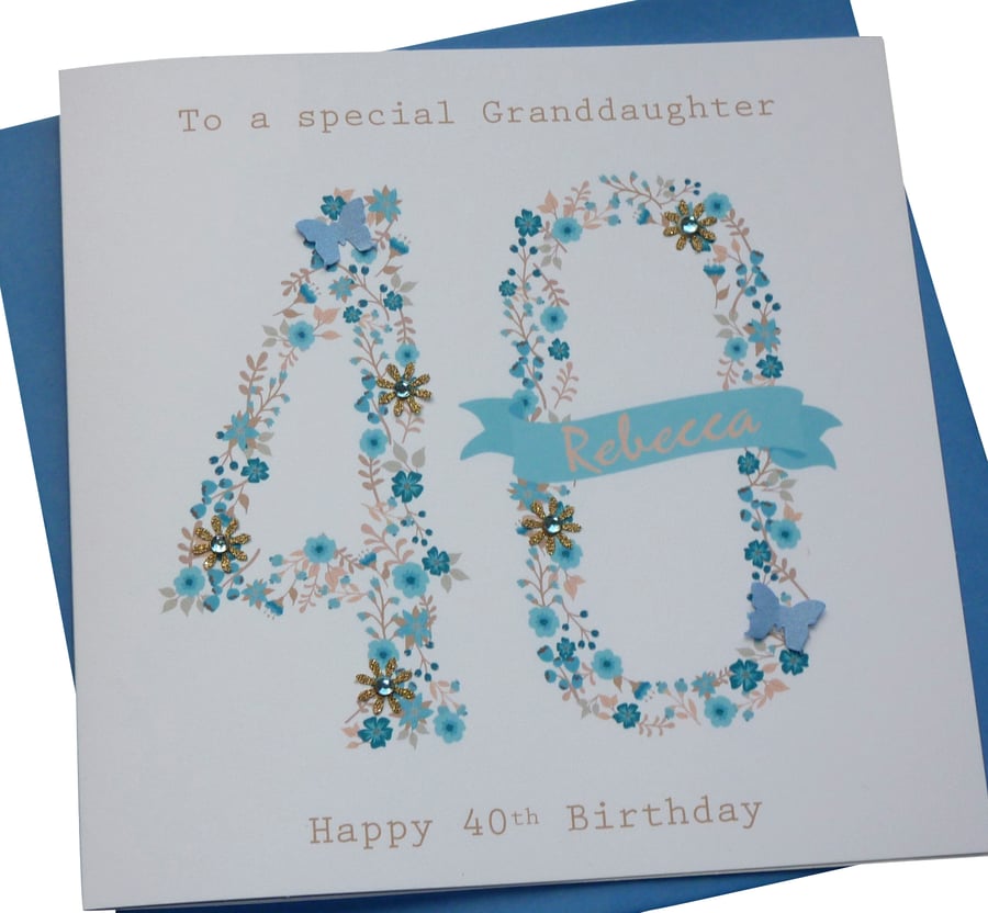 Handmade Personalised Birthday Card 16th 18th 21st 30th 40th 50th 60th Any age