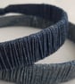 Ruffled Denim Hairband or Headband - Image 3