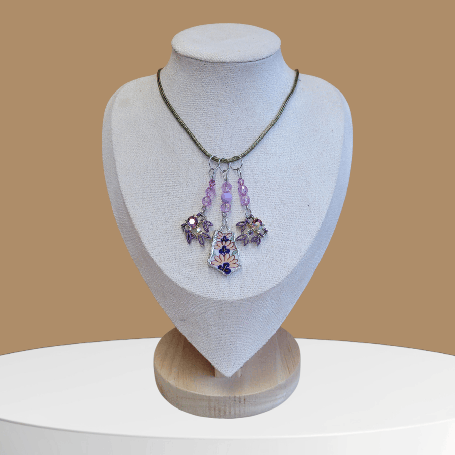 Japanese Ceramic Necklace 