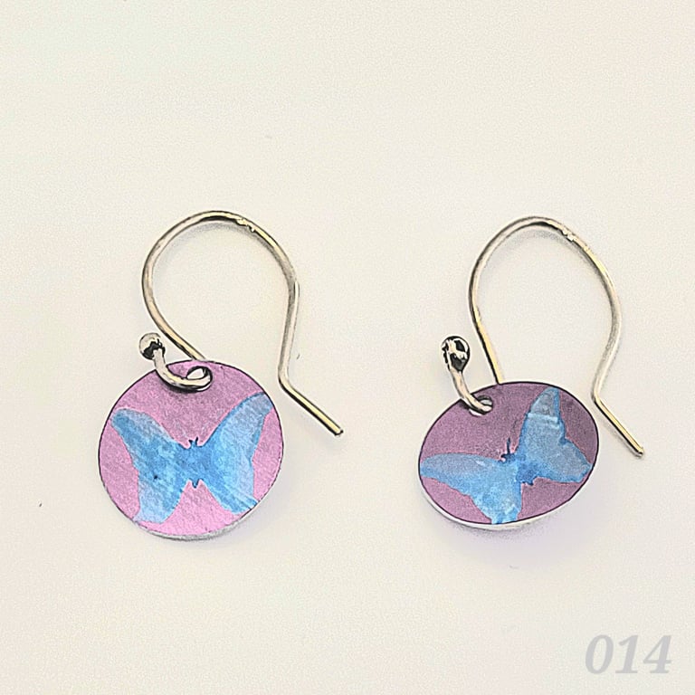 014 - Handmade Aluminium and Silver Reversible Earrings