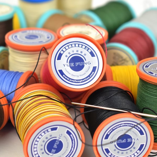 0.65 Yue Fung Linen Thread, 0.65mm diameter, 25g spool, Leather Sewing