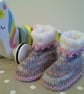 Baby Girl's Booties  3-6 months size - Image 1