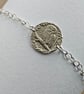 Owl Engraved Sterling Silver Coin Bracelet - Image 9