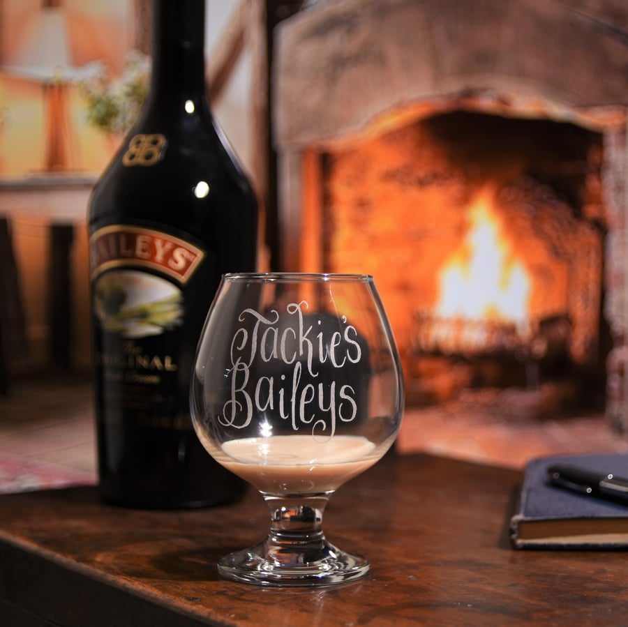 Personalised Baileys Liqueur Glass