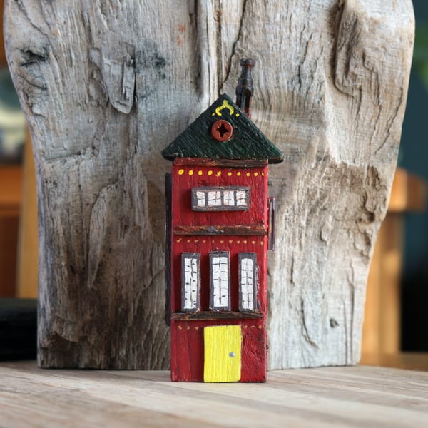 Wonky Driftwood Hoose, Driftwood Art from Scotland No28 