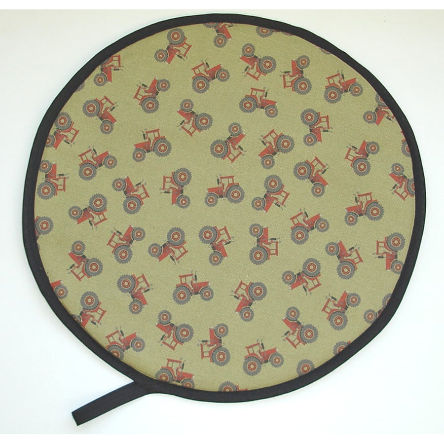 Aga Hob Lid Cover Tractor Mat Pad Hat Round With Loop Surface Saver Farm