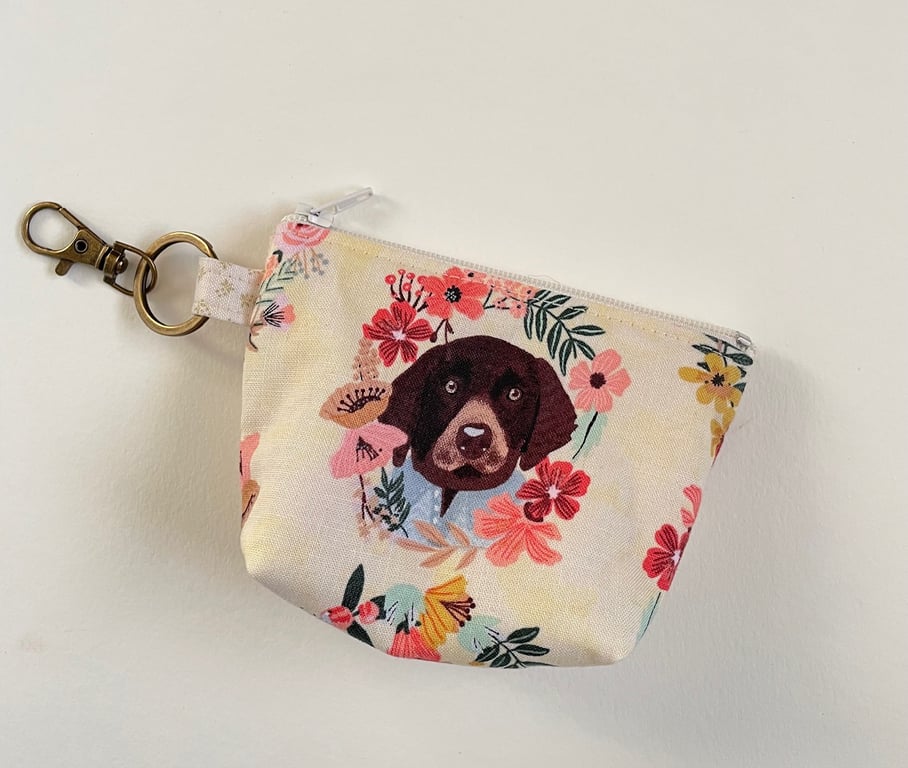 Mini Coin Purse Keychain - Doggies 