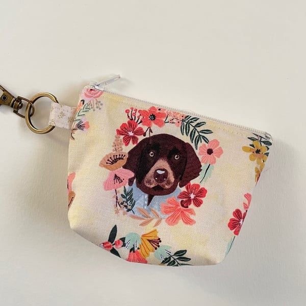 Mini Coin Purse Keychain - Doggies 