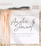 Personalised Wedding Card Custom Names and Date Elegant Bride & Groom Keepsake