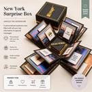 Personalised Travel Trip Reveal Box – Handmade Holiday Surprise Gift - NEW YORK 
