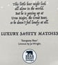 'Stargazey Bear' Luxury Safety Matches  - Image 3