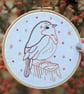 Robin Embroidery Kit - Complete kit with detailed instructions - 6" hoop - Image 5