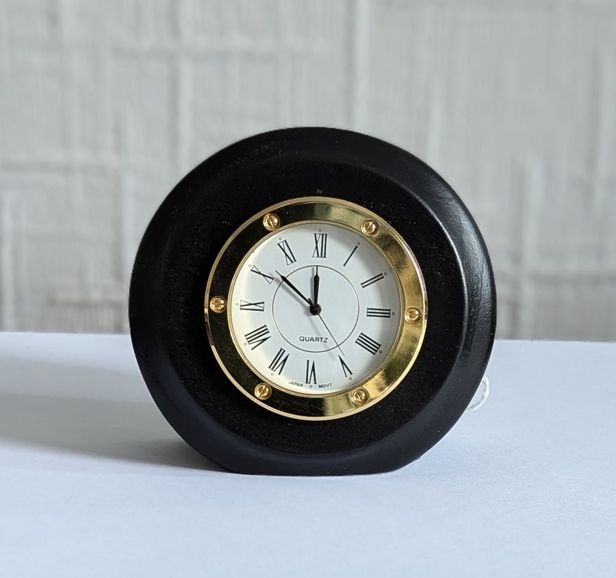Bespoke Black Porthole Clock