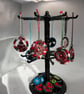 Handmade Festive Dorset Button Beaded Hanging Decoration - Upcycled Ornament - Image 3