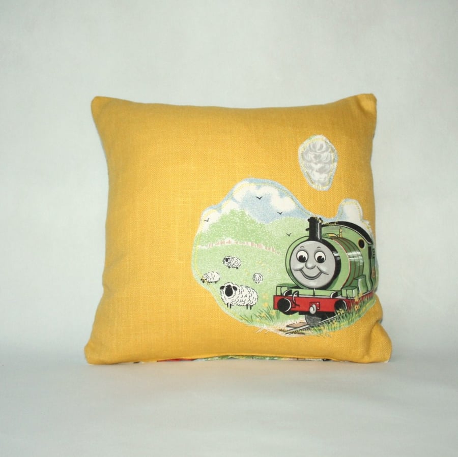 Thomas characters kid's small cushion (Percy)