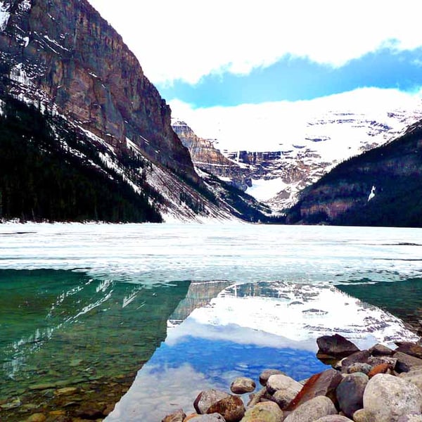 Lake Louise Victoria Glacier Alberta Canada Photograph Print