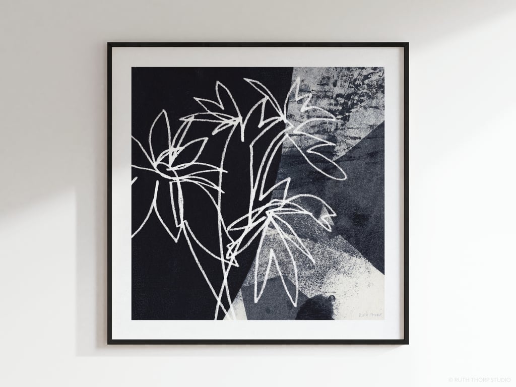 Planting Seeds 1 Square Art Print - Abstract Moments Collection