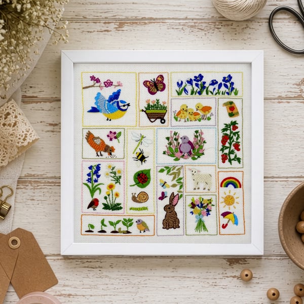 Spring Splendour Hand Embroidery PDF Pattern