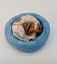 Yorkshire Pudding - Jack Russell in blue bed - Image 1