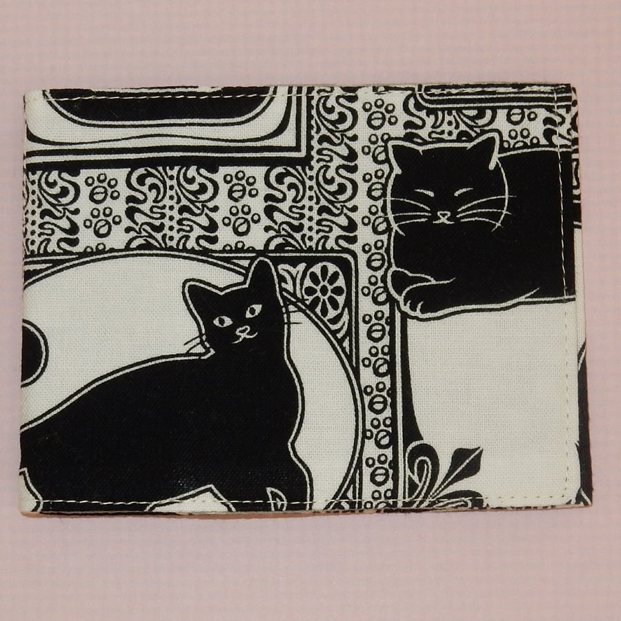 Travel card wallet Black cats