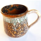 Mug Brown Glazed  - Hand Thrown Stoneware Ceramic Mug 