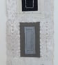 Black Grey Silver White Speckle Geometric Handstitched Small Art Pictures - Image 2