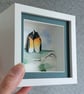 Penguin Coastal Art, Handmade 3D Watercolour Picture, One-of-a-Kind Beach Gift - Image 4